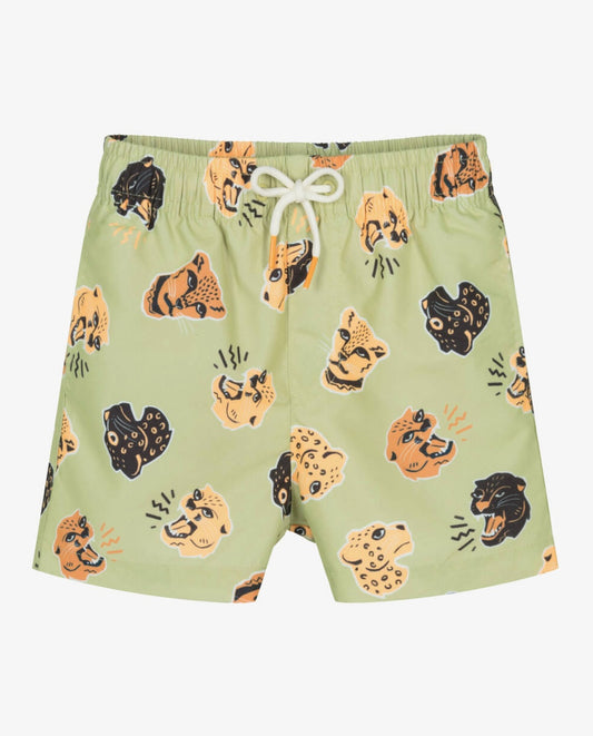Mayoral green cat swim trunks