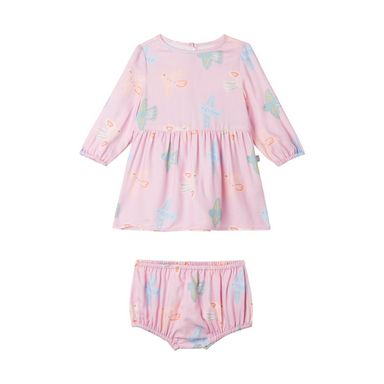 Stella McCartney Baby Girl LS Birds Dress with Bloomers