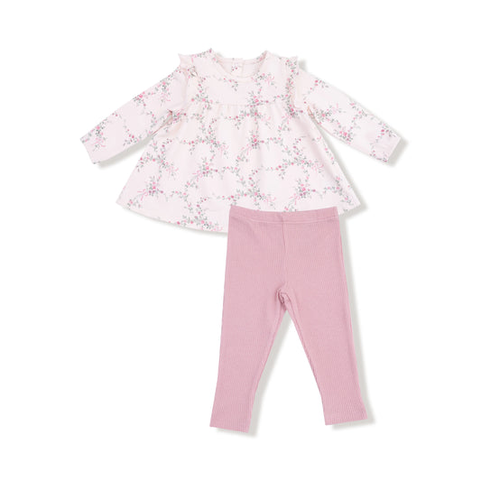 Angel Dear French Terry Antoinette Floral Top & Legging