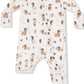 Angel Dear Cowboy Dogs- 2 way zipper footie