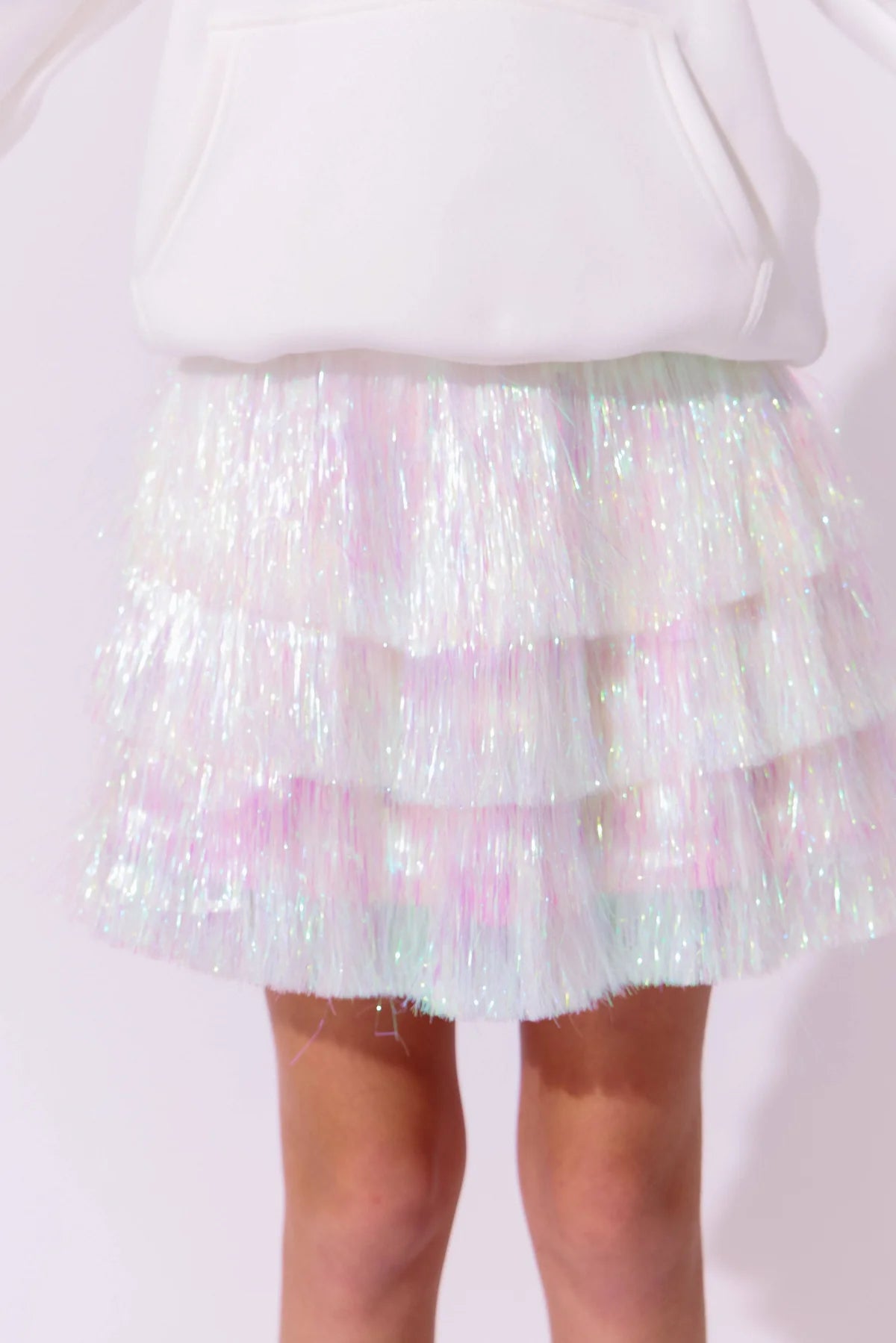 Lola & The Boys Snow Shimmer Party Dress