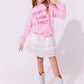Lola & The Boys Snow Shimmer Party Dress