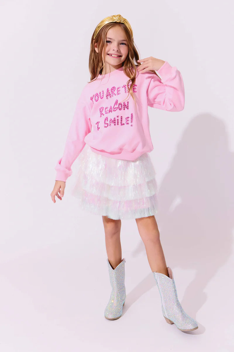 Lola & The Boys Snow Shimmer Party Dress
