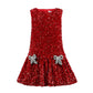 Lola & The Boys Ruby Bows Dress