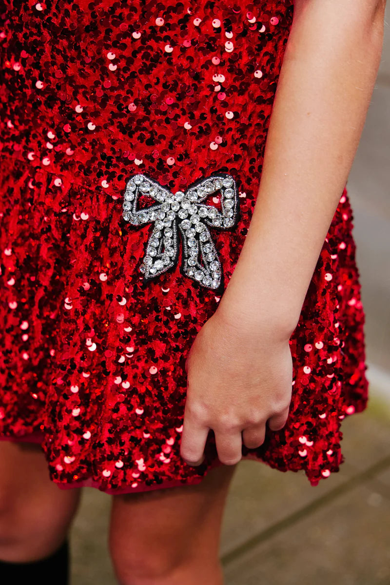 Lola & The Boys Ruby Bows Dress