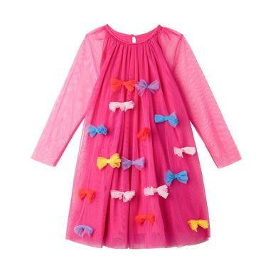 Stella McCartney Tulle Dress with Multicolor Bows