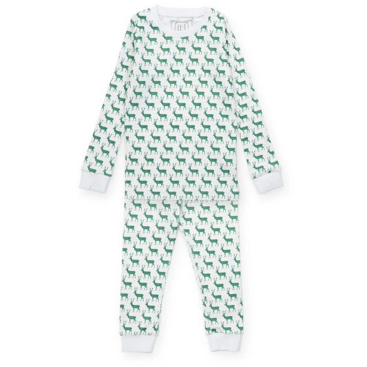 Lila and Hayes Grayson Pajama Pant Set - Woodland Deer