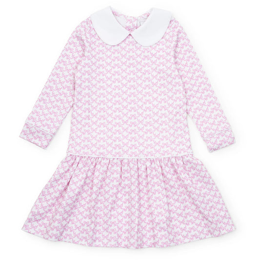 Lila and Hayes Lillian Girls’ Dress - Pretty Pink Bows
