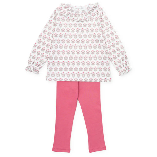 Lila and Hayes Lulu Girls’ Legging Set - Berkshire Batik Floral