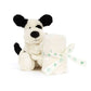 Jellycat Bashful Rufferty Black & Cream Puppy Soother