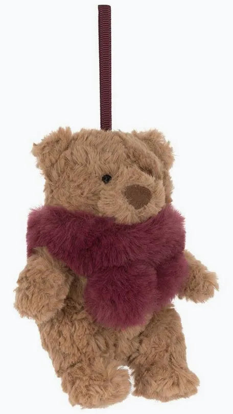 Jellycat Bartholomew Bear Winter Warmer Decoration (Ornament)