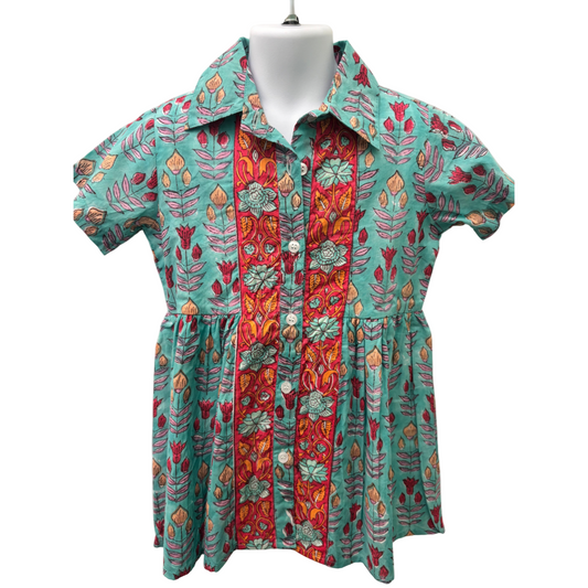 Victoria Dunn Teal Floral Dress