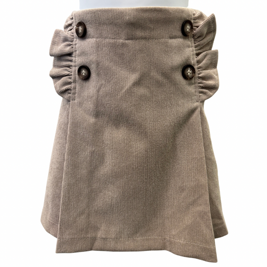 Mayoral Taupe Corduroy Skirt