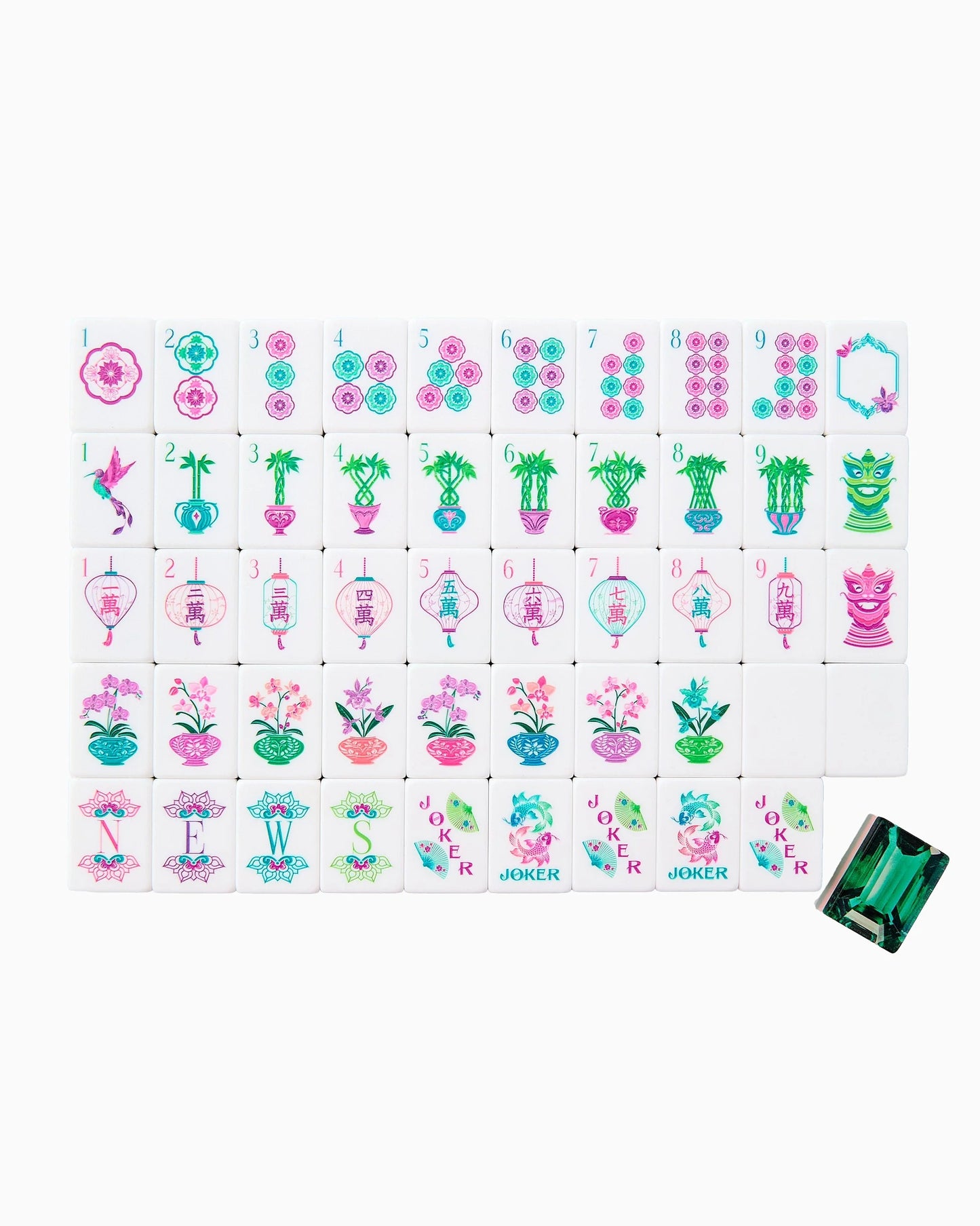 Oh My Mahjong Emerald Tiles