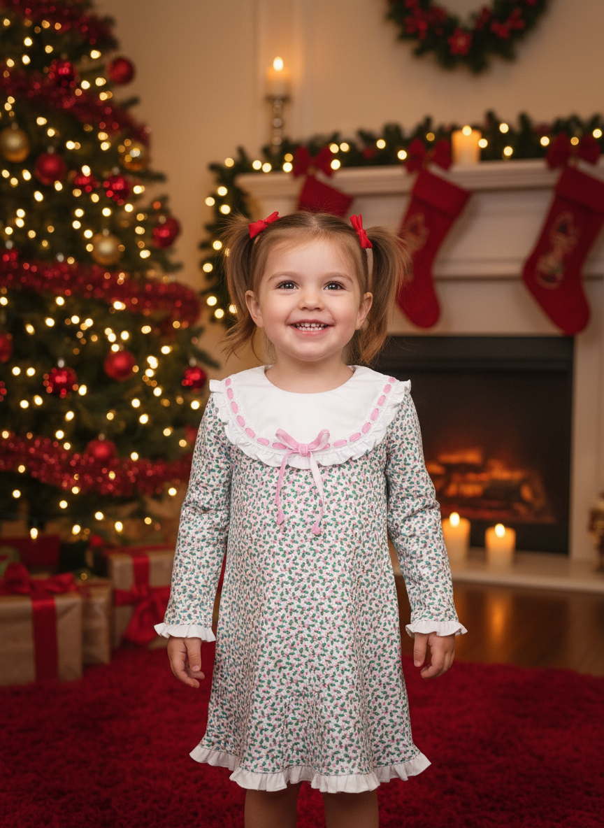 Lila & Hayes Pink Holly Dress
