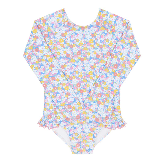 Minnow Girls Jasmine Blossom Rashguard One Piece