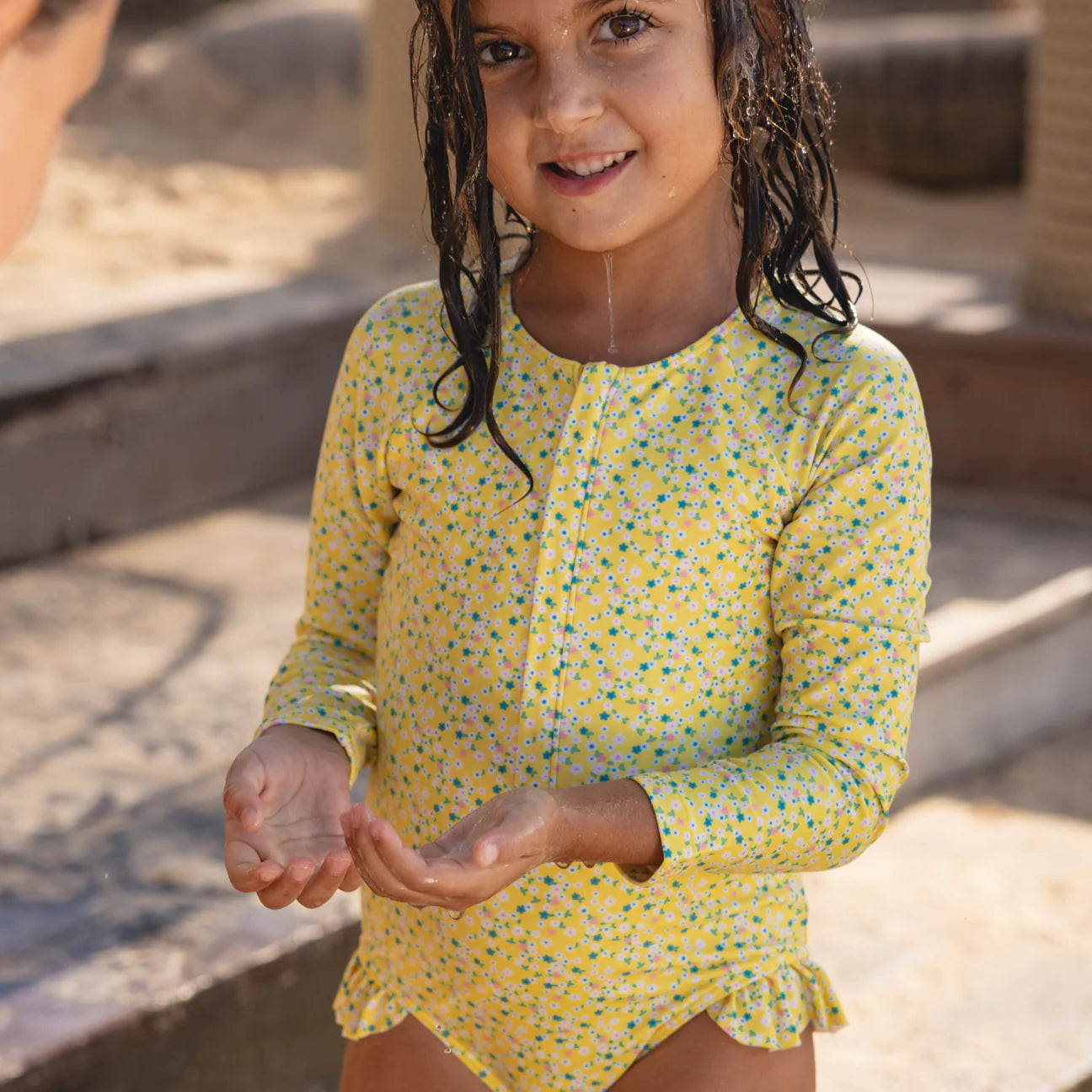 Minnow Girls Petite Fleur Front Zip