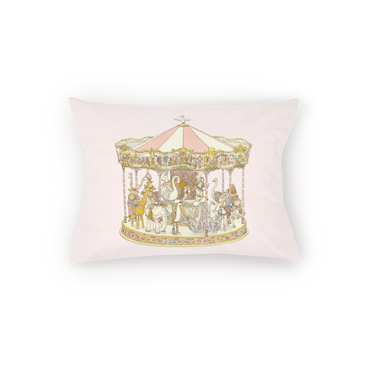 Atelier Choux Carousel Pink Velour Cushion