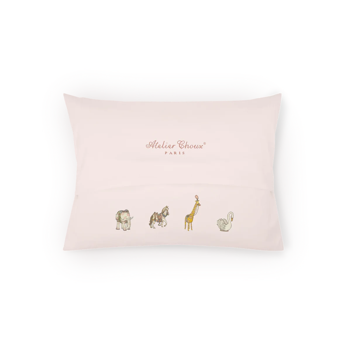 Atelier Choux Carousel Pink Velour Cushion