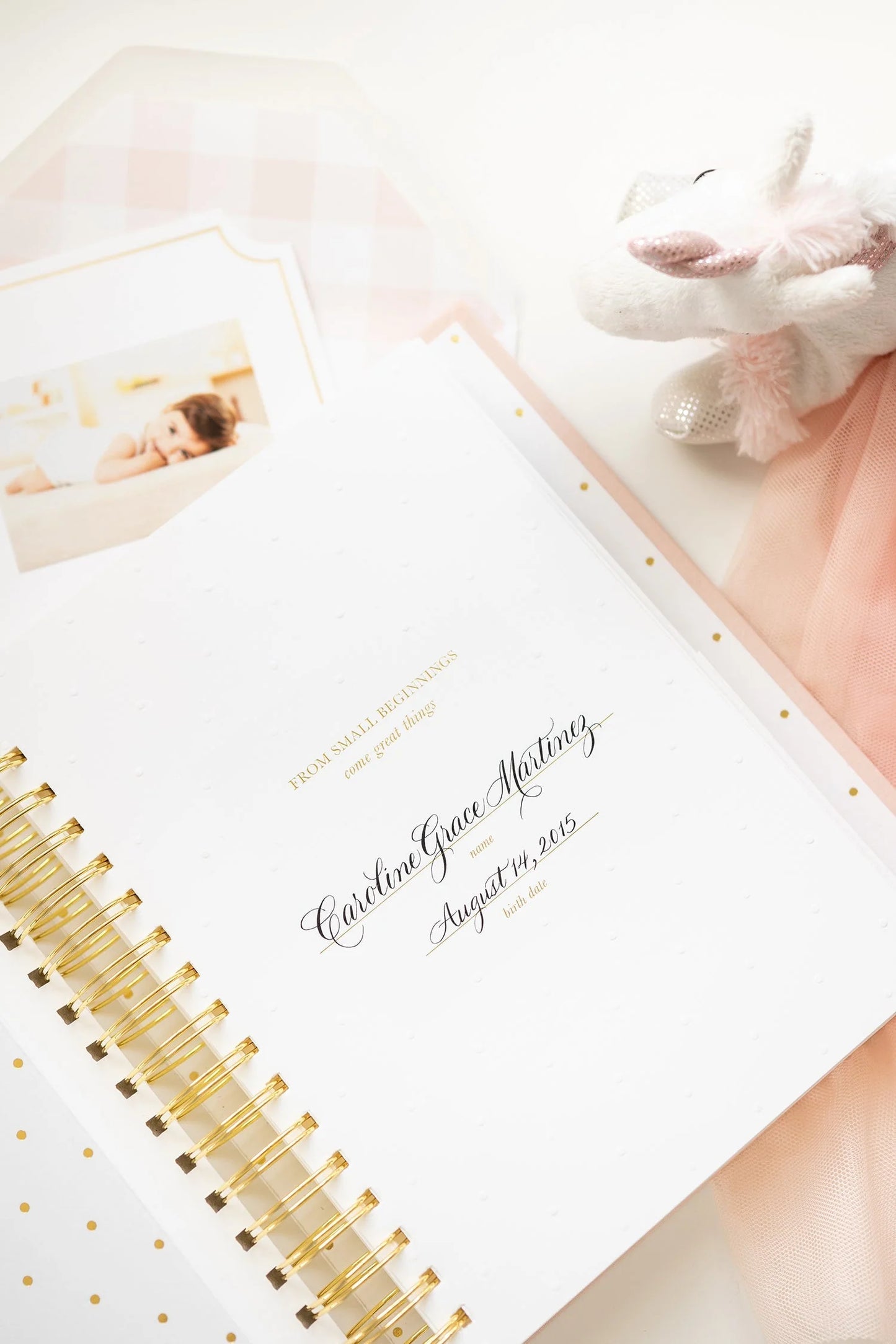 Sugar Paper Pale Pink Baby Book