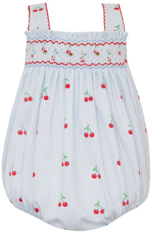 Petit Bebe Smocked Cherry Sunbubble