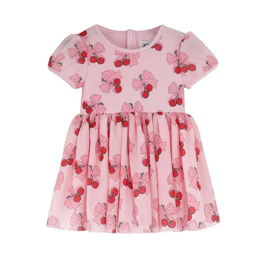 Lola and the Boys Cherry Bows Tulle Dress