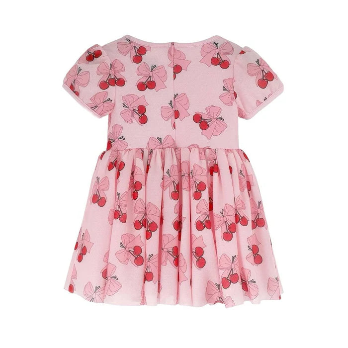 Lola and the Boys Cherry Bows Tulle Dress