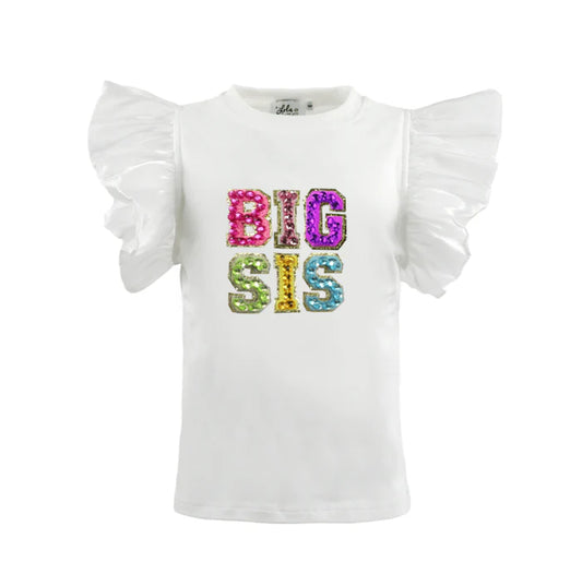 Lola and the Boys Big Sis Ruffle Tee