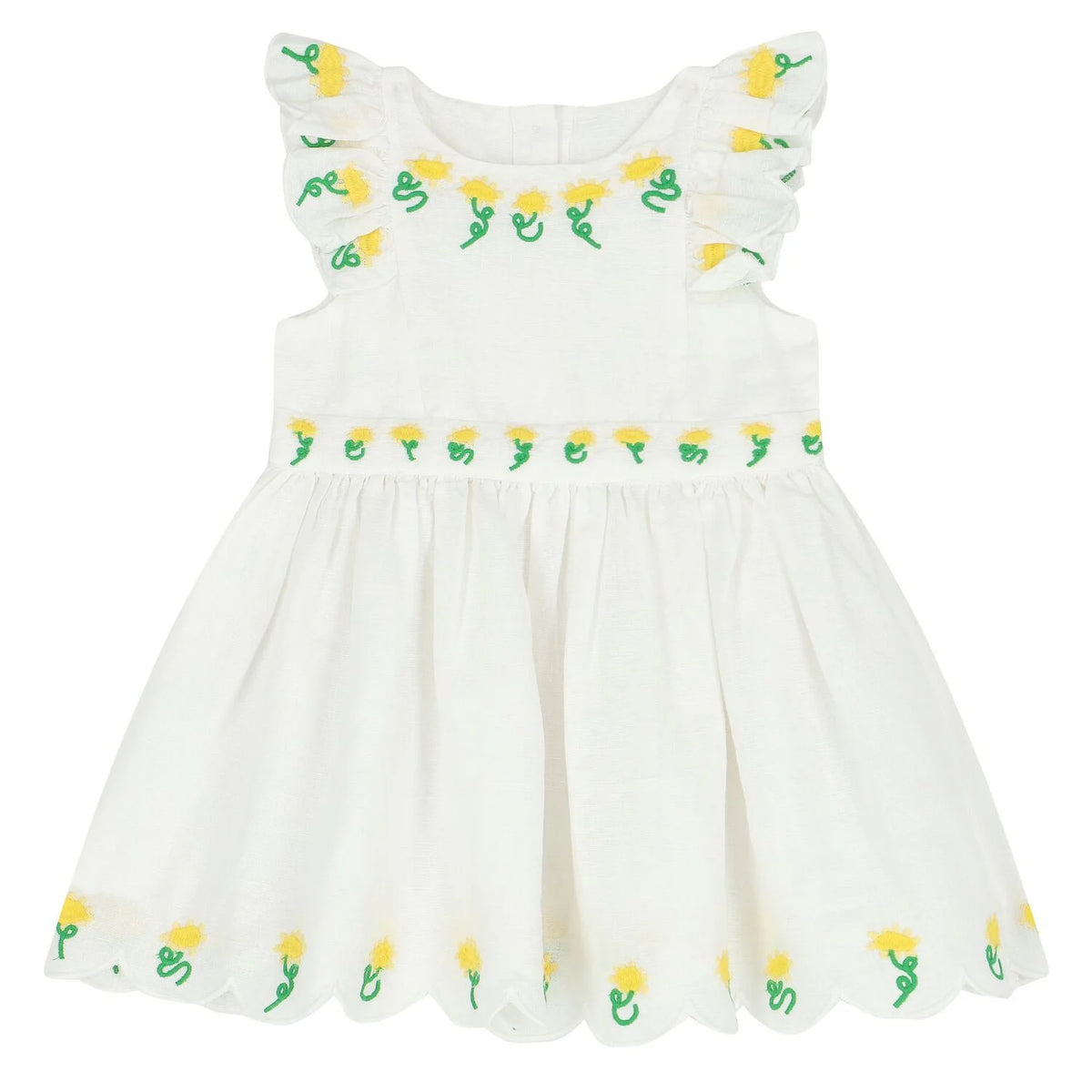 Stella McCartney White Embroidered Dress