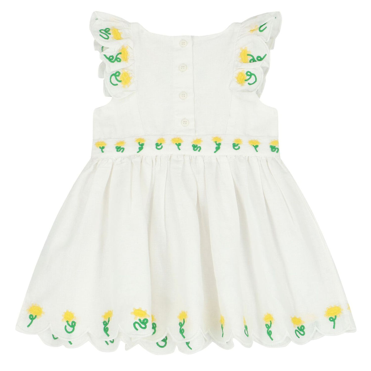 Stella McCartney White Embroidered Dress
