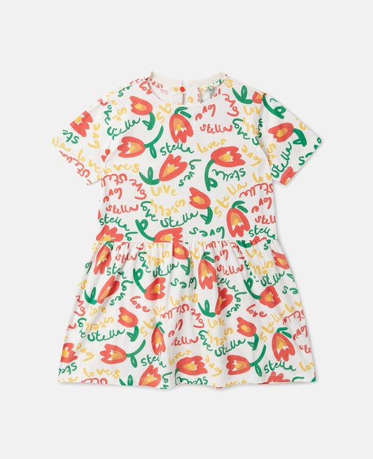 Stella McCartney Floral Print Jersey Dress