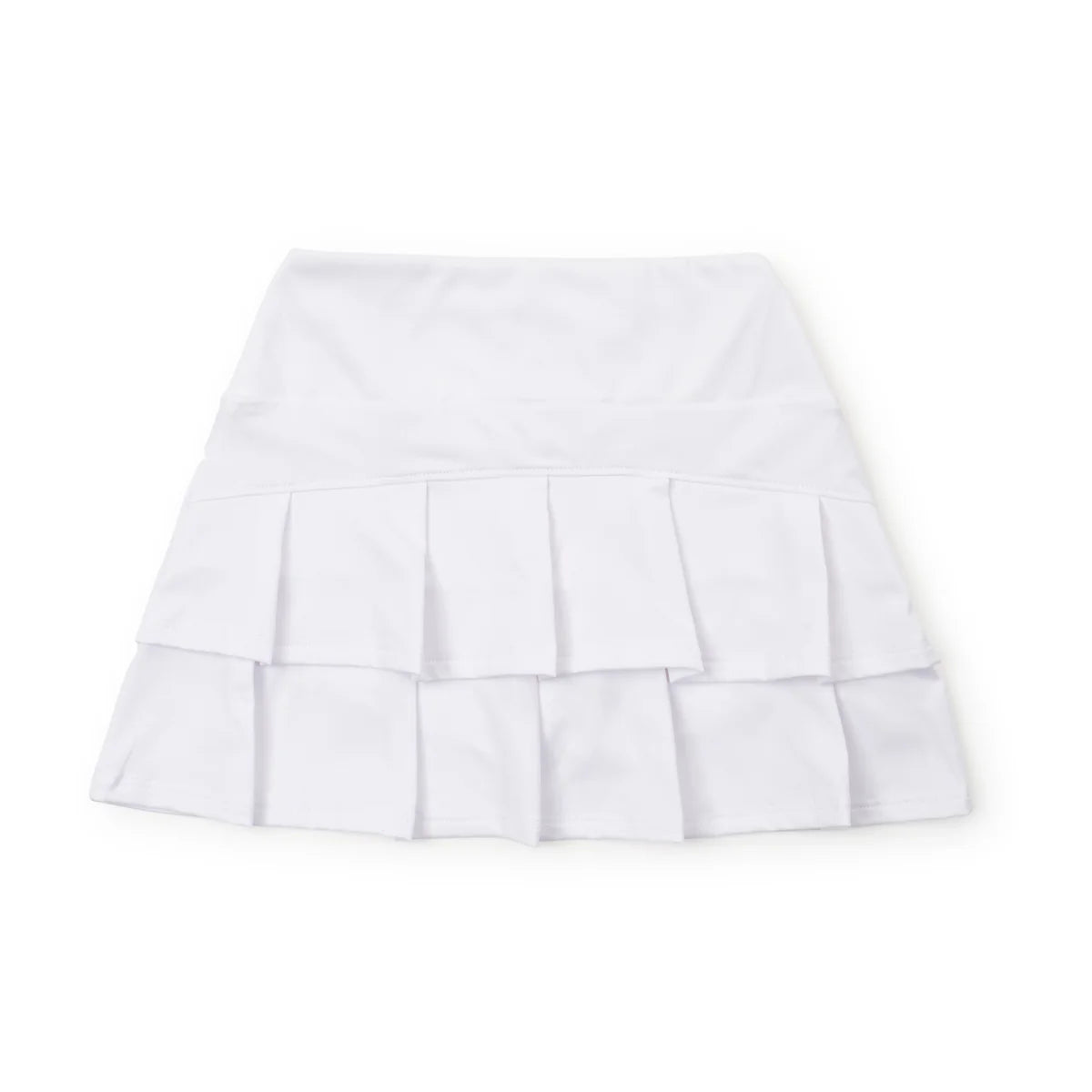 LILA AND HAYES MARGOT GIRLS' TIERED SKIRT BY LH SPORT - WHITE
