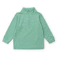 LILA AND HAYES SAM QUARTER ZIP PULLOVER BY LH SPORT - Green and White Stripe