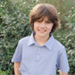 LILA & HAYES WILL BOYS' PERFORMANCE POLO BY LH SPORT BLUE STRIPES