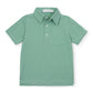 LILA & HAYES WILL BOYS' PERFORMANCE POLO BY LH SPORT GREEN STRIPES