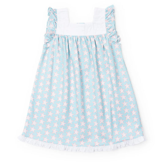LILA AND HAYES Caroline Girls' Dress - Seaside Starfish