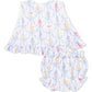 Angel Dear Ribbon Bouquet Ruffle Back Top and Bloomer Set