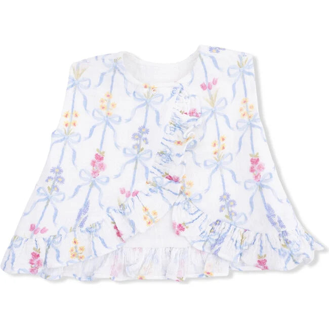 Angel Dear Ribbon Bouquet Ruffle Back Top and Bloomer Set