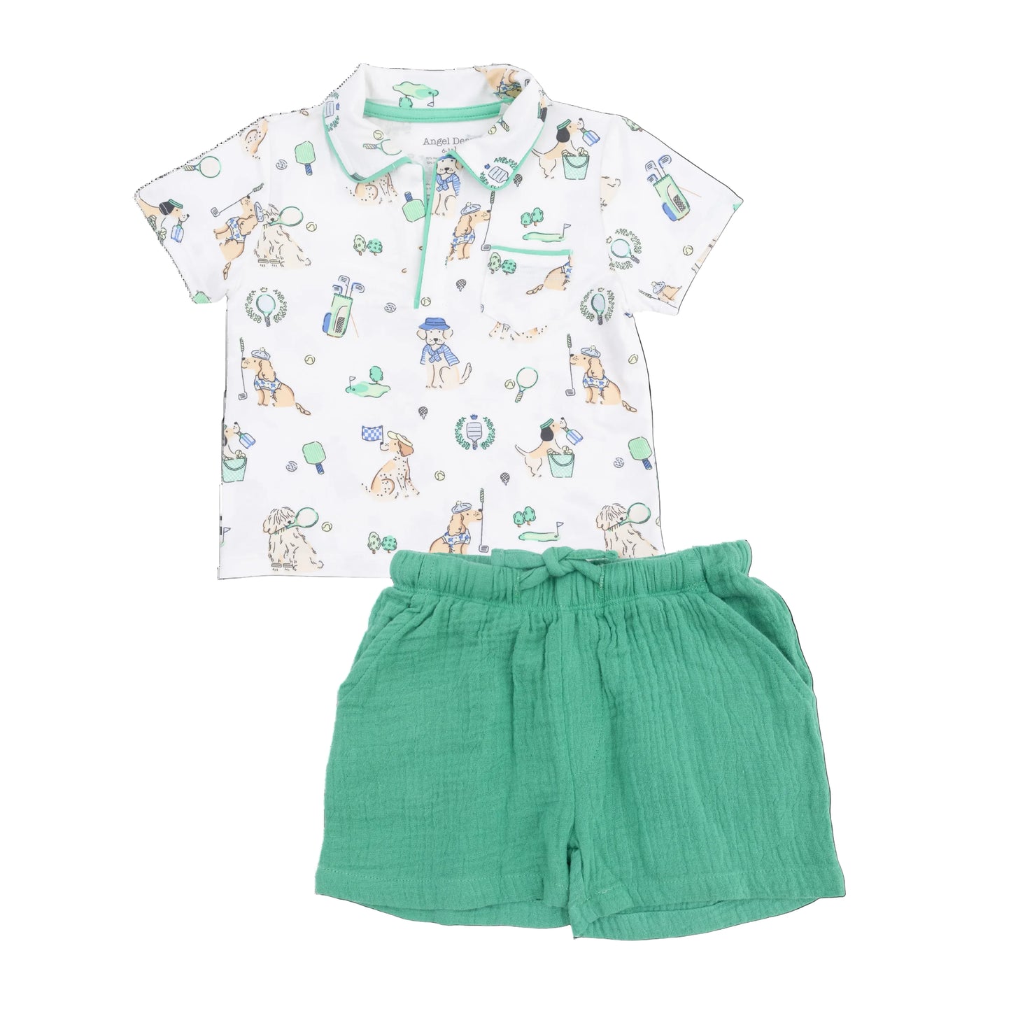 Angel Dear Country Club Dogs Polo with Casual Short