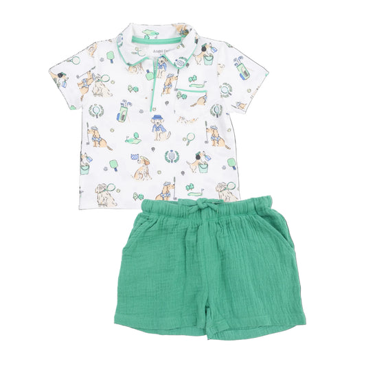 Angel Dear Country Club Dogs Polo with Casual Short