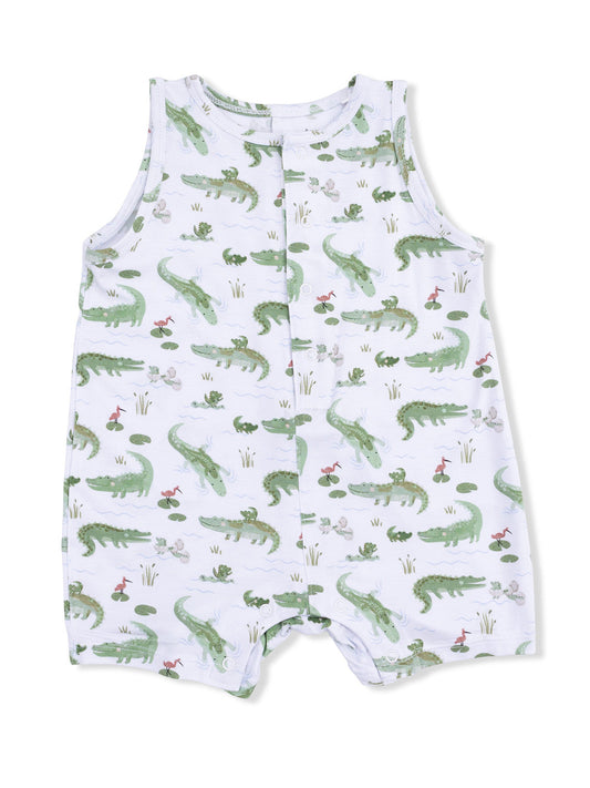 Angel Dear Crayon Alligator Shortie Romper