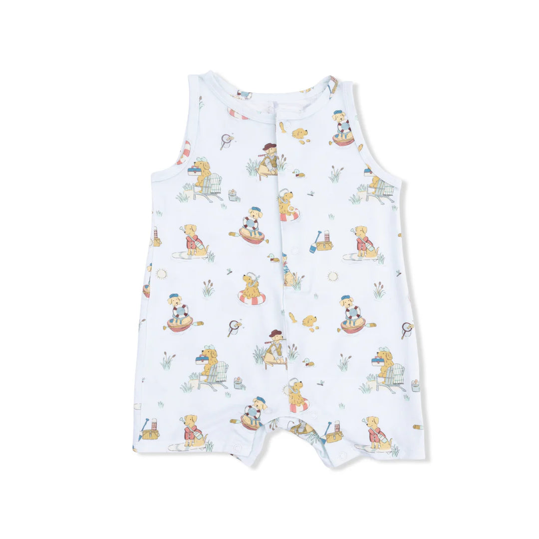 Angel Dear Lake Buddy Dogs Shortie Romper