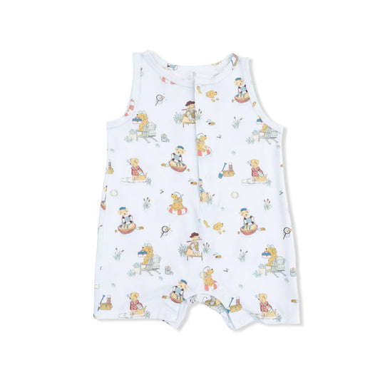Angel Dear Lake Buddy Dogs Shortie Romper