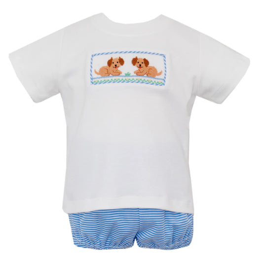 Petit Bebe Puppy Short Set