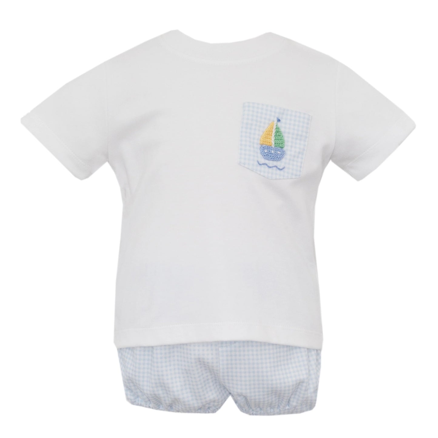 Petit Bebe Sailboat Short Set