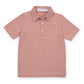 LILA & HAYES WILL BOYS' PERFORMANCE POLO BY LH SPORT ORANGE STRIPES