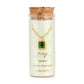 Lucky Feather Birthstone Bottle Necklace