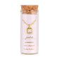 Lucky Feather Birthstone Bottle Necklace