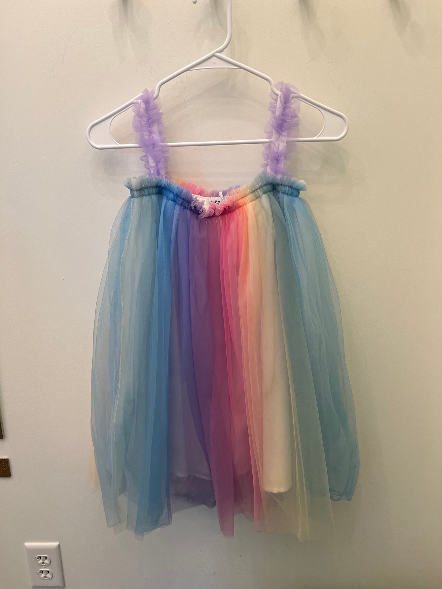 Sherbet Rainbow Tulle Dress