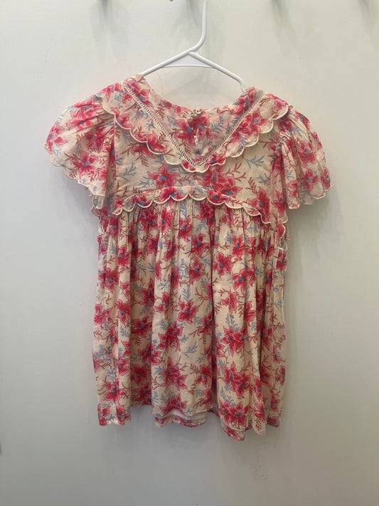 Dress Siloe Raspberry Flowers